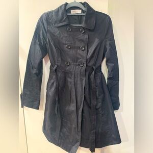 LIZ LANGE Maternity for Target Belted Black Jacket/Coat Small